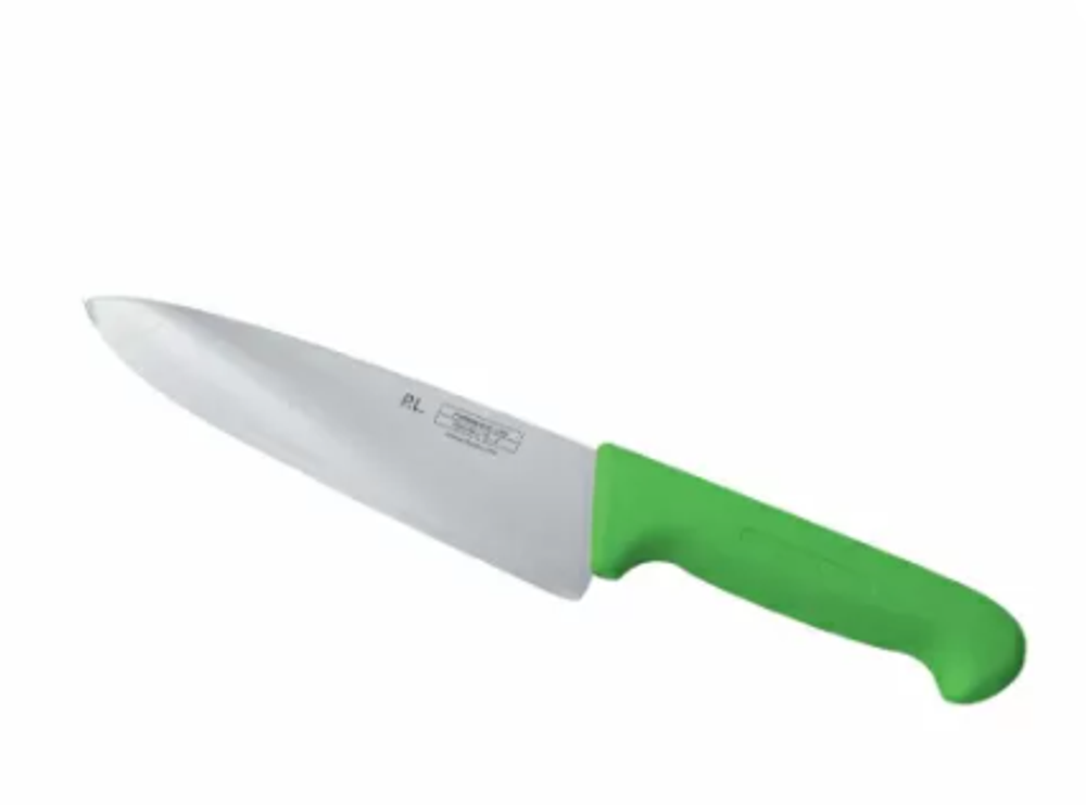 Шеф-нож PRO-Line 20 см, зеленая пластиковая ручка, P.L. Proff Cuisine
