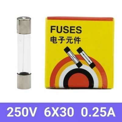 Предохранитель стеклянный 6X30 мм 0.25A 250В (100 шт)
