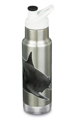 Детская термобутылка Klean Kanteen Insulated Kid Classic Narrow 12oz (355мл) Mr. Shark