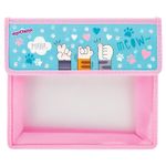 Папка для тетрадей ЮНЛАНДИЯ А5, 2 отделения, пластик, клапан на липучке, "Soft paws", 270139