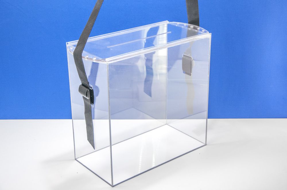 Урна для голосования 380х200х380 переносная с защитой от вброса