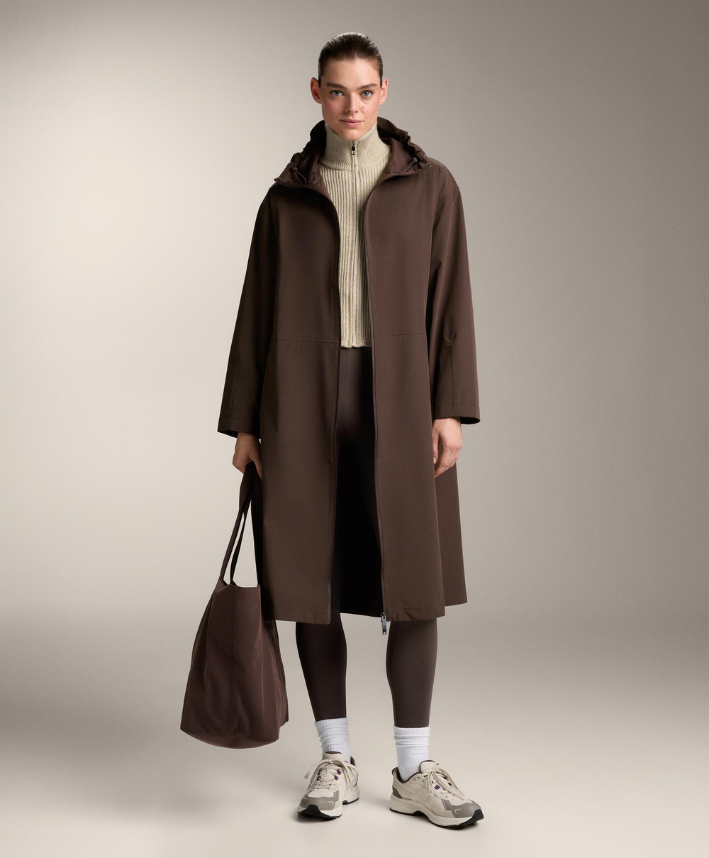 Oysho Плащ с водонепроницаемостью 10 000 мм, коричневый