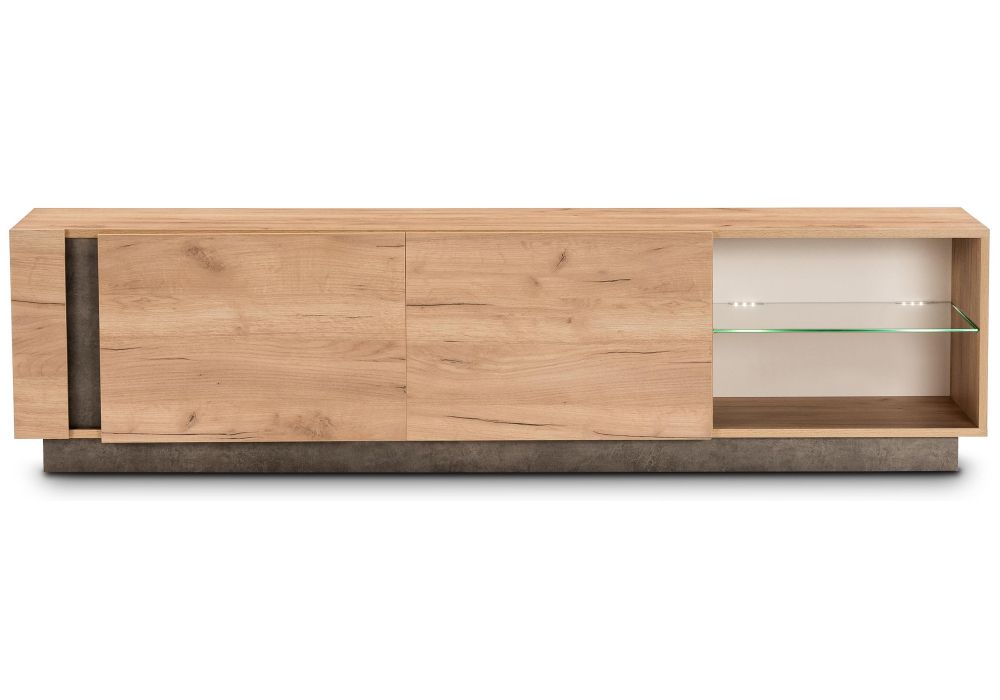 ТВ-тумба Арчи 10.86 дуб золотой craft / камень темный U3705