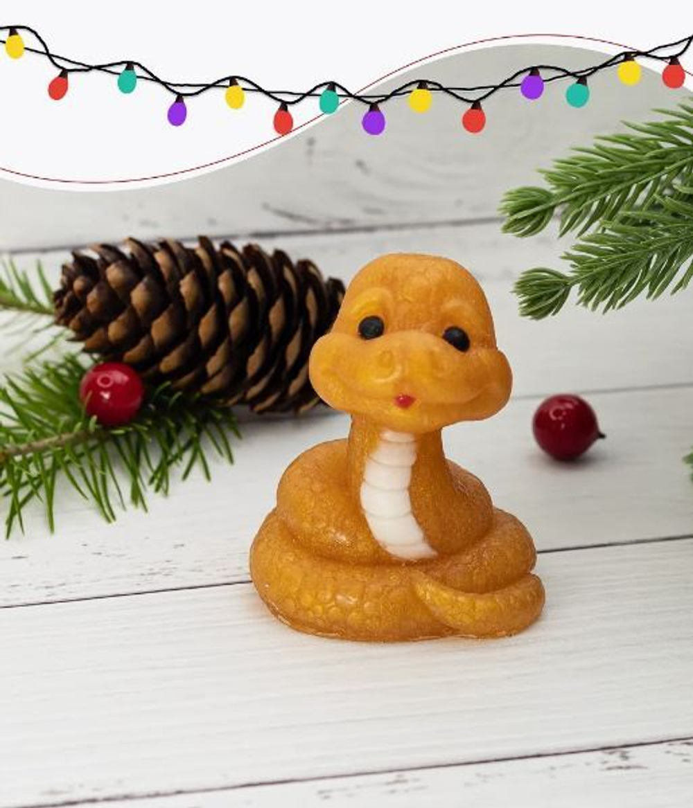 Мыльное ассорти/новогоднее (символ года) 3D: ЗМЕЙКА НА УДАЧУ, ТМ ChocoLatte