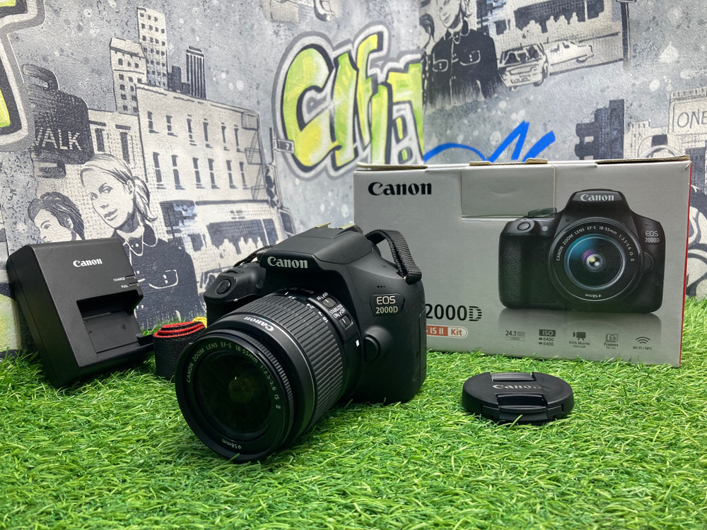 Canon EOS 2000D kit 18-55mm IS II 350 кадров