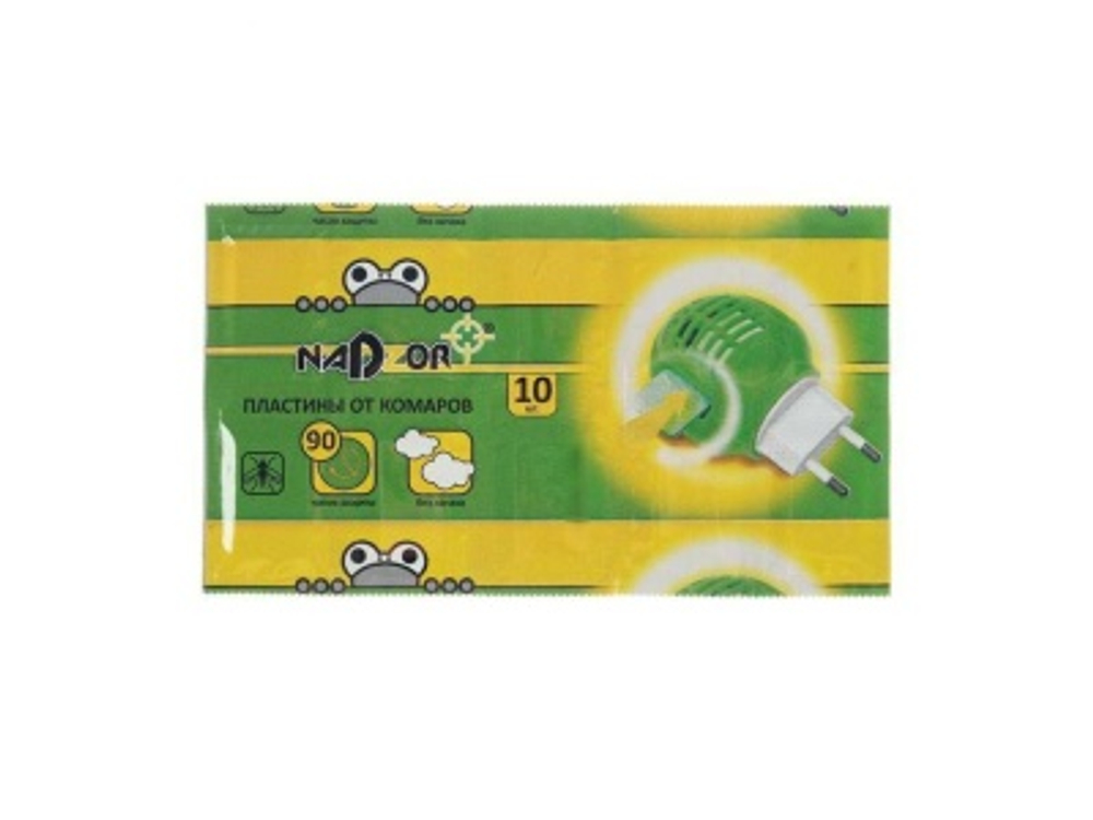 Пластина от комаров Nadzor без запаха (10шт/уп) (250шт/кор)
