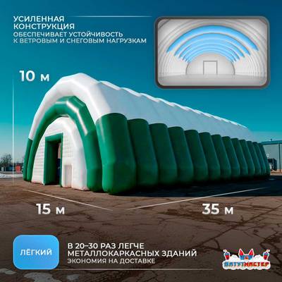 Временный складской ангар «Логистический Причал», 35×15×10 м