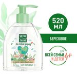 Мыло жидкое 520 мл, ЧИСТАЯ ЛИНИЯ "Березовое", дозатор, для всей семьи