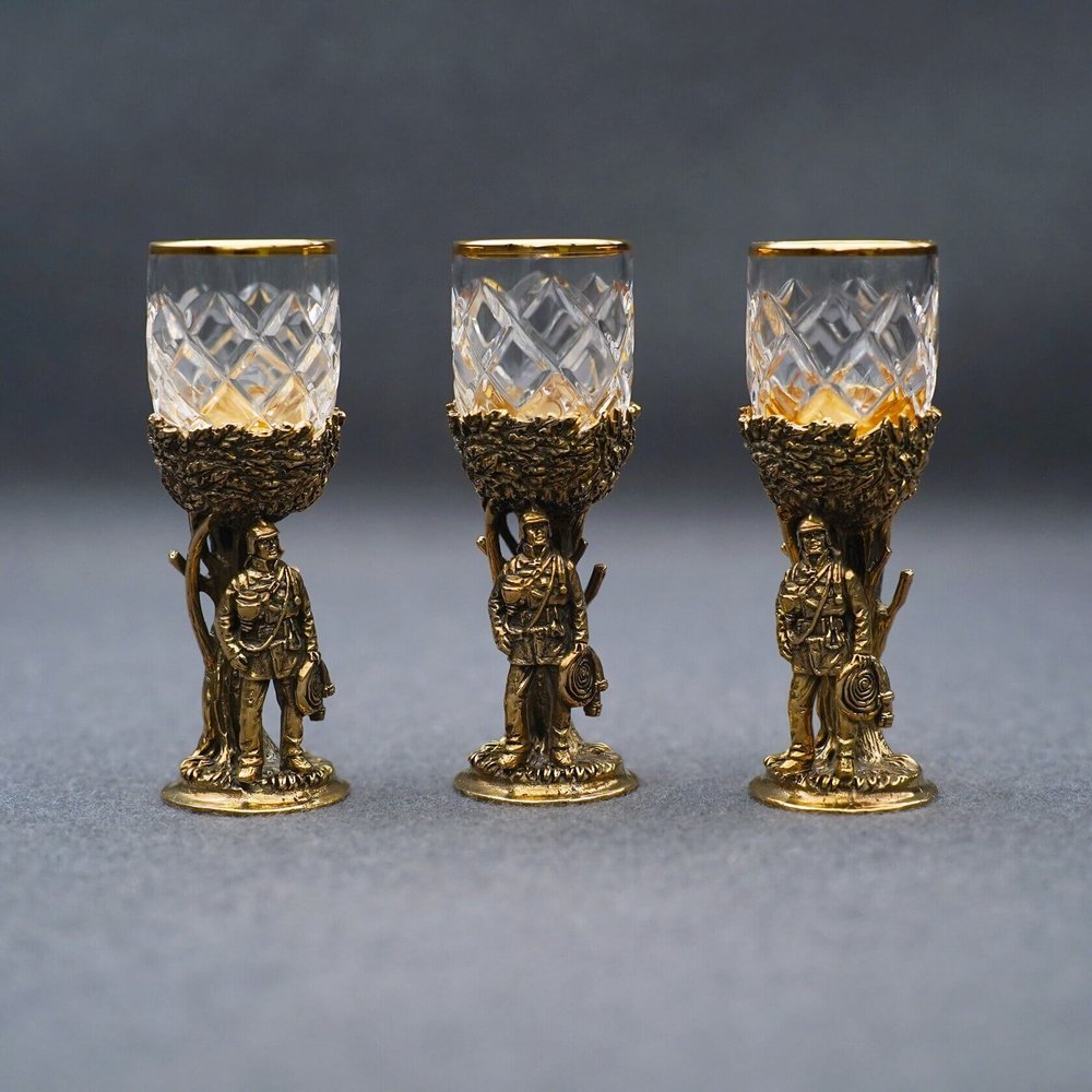 Подарочный набор стопок "МЧС" 3 шт.