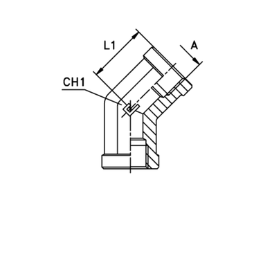 Штуцер FSC45 BSP 1/2 - BSP 1/2