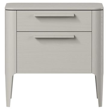 Тумба прикроватная Type oak 2 ящика ширина 50 см (серо-бежевый)