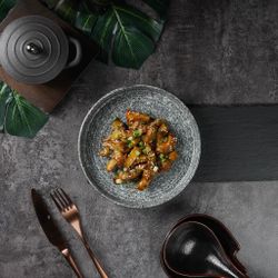 Тарелка с бортом 18,6 см h2,6 см глазурь Glossy Stone Untouched Taiga P.L. Proff Cuisine [1]