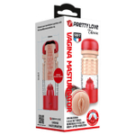 Мастурбатор вагина с вибрацией Emily, красный (Цвет: телесный, красный)