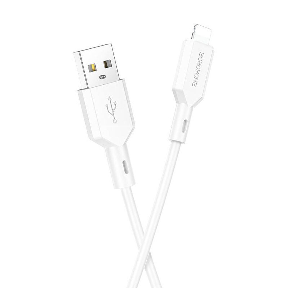 Кабель USB - Lightning BOROFONE BX70 (белый) 1м