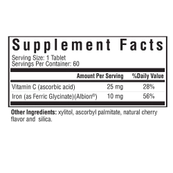 Iron Chewable 60 tablets Seeking Health