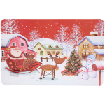 Салфетка на стол 41*26см «Веселые снеговички»