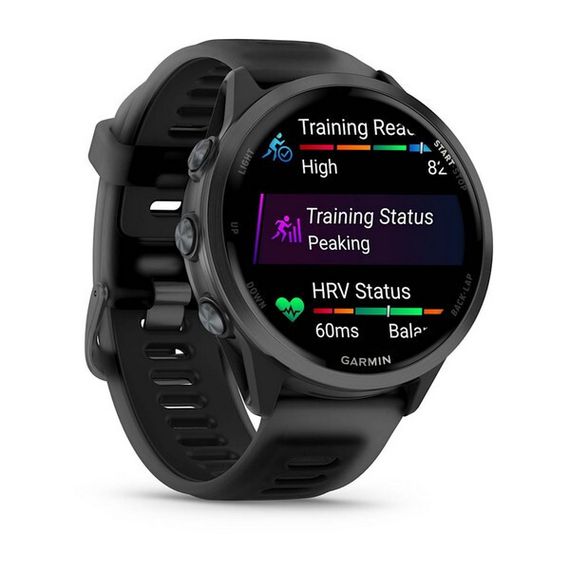 Garmin Forerunner 570 47 мм — сланцево-серый корпус, черный ремешок