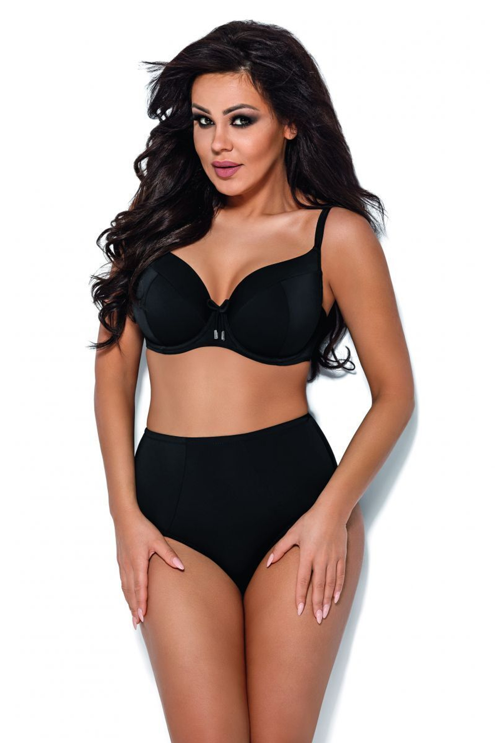 Купальный бюстгальтер с шитыми чашками на тонком поролоне (Размер: 90E) (Цвет: изумрудный)