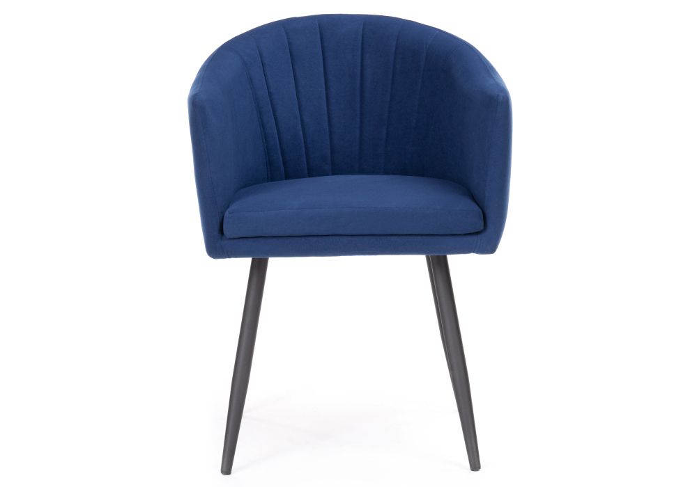 Стул на металлокаркасе Валета темно-синий / черный