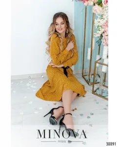 Платье 3141-горчица Minova
