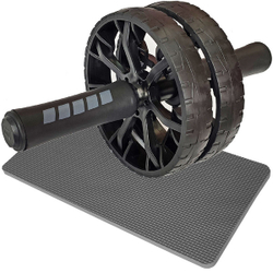 Ролик гимнастический 2-х рядный с TPR ручками