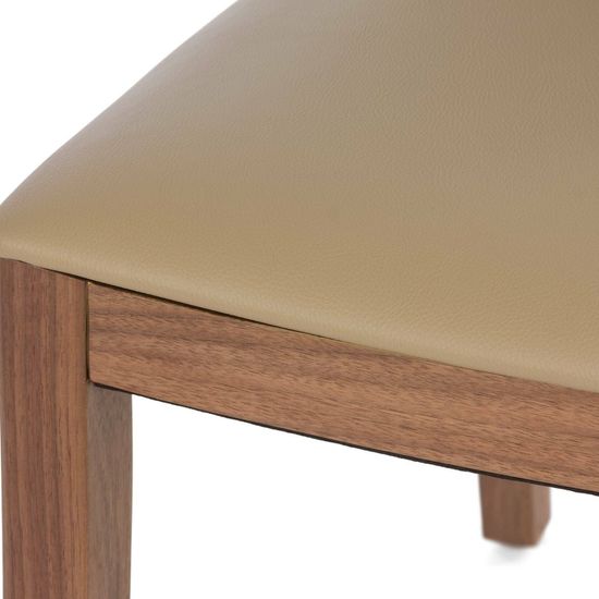 Стул Zuro орех и экокожа