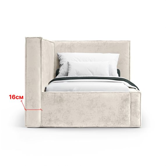 Кровать Bever ПРАВАЯ 90 с подъемным механизмом Nebby 205