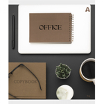 Тетрадь 96л., А5, клетка, Alingar "Office", скрепка, мелованный картон( стандарт), блок офсет, 5 дизайнов в пленке т/у