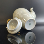 Чайник - кофейник заварочный фарфоровый, люстр, золочение, Wloclawek porcelana, золочение, винтаж Польша, времён СССР 1967-1973 гг