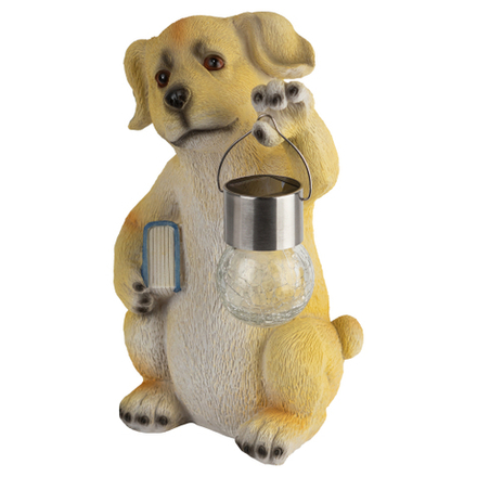 Садовая фигура ЭРА ERASF22-09 из полистоуна Умный пес 27 см