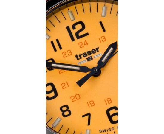 Швейцарские тактические часы Traser P67 OFFICER PRO GUNMETAL Orange 107433