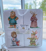 Комплект в кроватку 6-ти предметный (подушечки 17 предметов) "Детская история", РОБИН ГУД, сатин