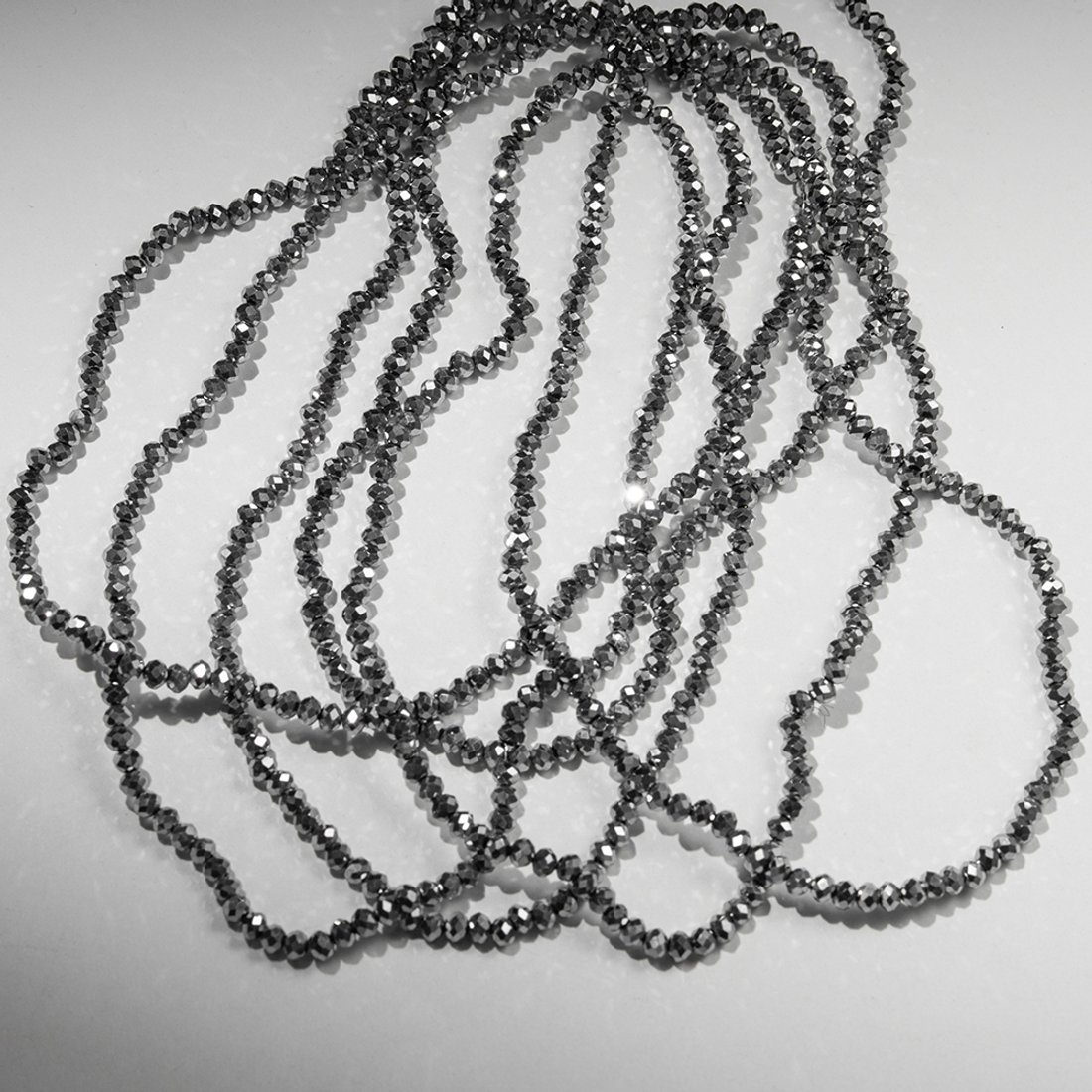 Хрустальные бусины "Марказит", оттенок "Metallic", 4,3*3,5мм, рондель