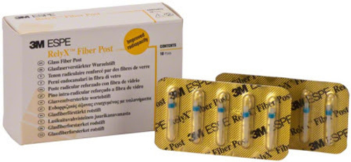 Стекловолоконные штифты RelyX Fiber Post - размер 3, синие d1.9мм