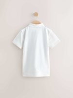 Поло с молнией для мальчика Next E45-619, Белый