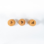 Набор деревянных рюмок (стопок) из дерева сибирский кедр RN5