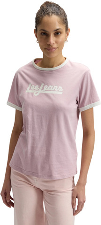 Футболка женская LEE RINGER TEE SOFT MAUVE