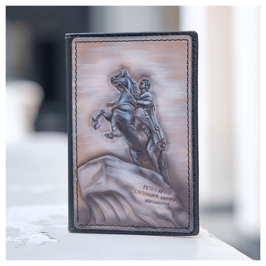 Обложка для паспорта «Городские мотивы» серая