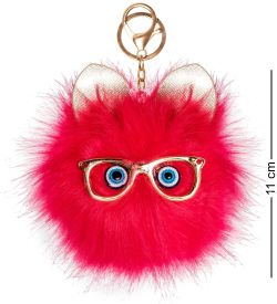 ЯЛ-13-41/ 6 Брелок «Котенок-пушистик» малиновый