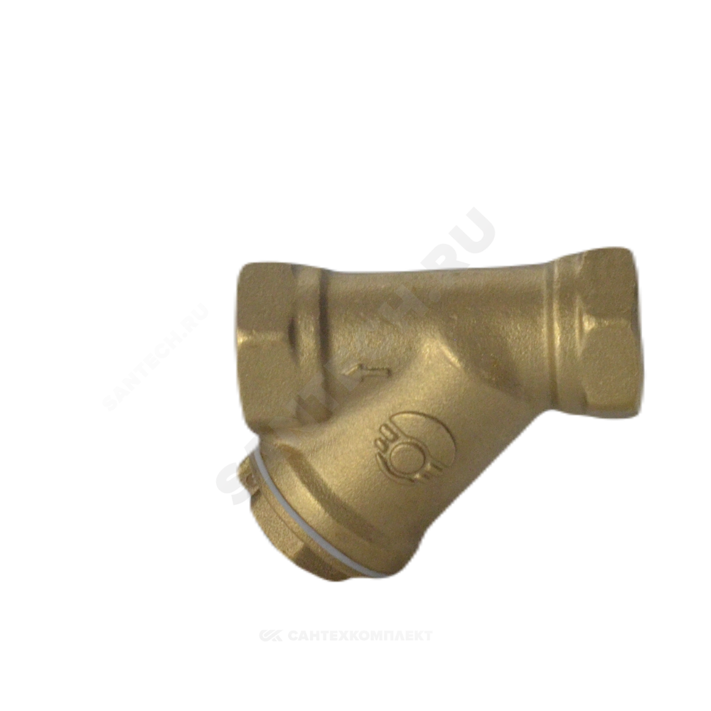 Фильтр сетчатый Y-образный латунь Ду 15 Ру25 Тмакс=150 oC 1/2" ВР 46Б5фт1 под пломбу VALFEX VF.192.L00.012