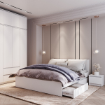 Кровать 1,6 м "Симпл" КР-17 без основания белый