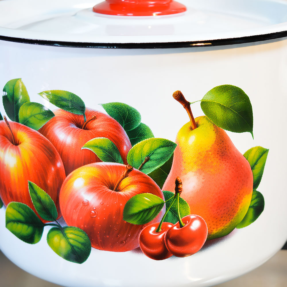 Кастрюля 4,5л "Яблоки-груша"