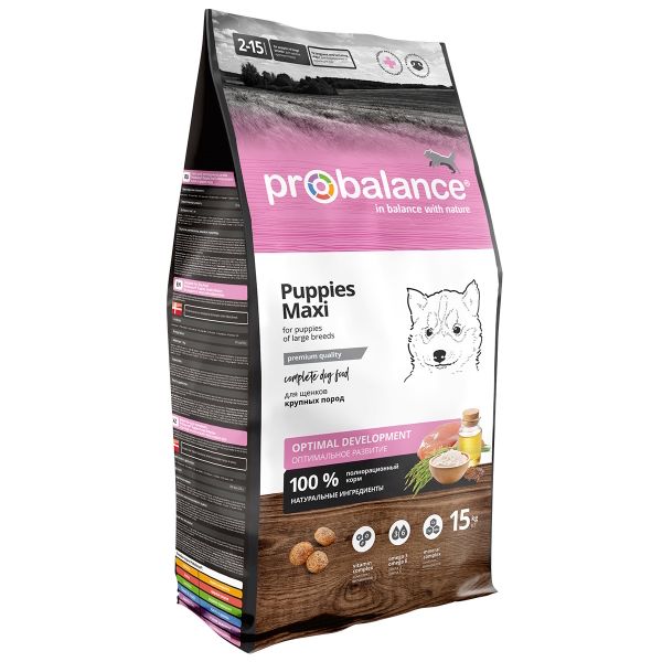 Сухой корм ProBalance Puppies Maxi для щенков крупных пород