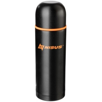 Термос Nisus NA.TM-025 1000ML, Черный (доп. пласт. чашка)