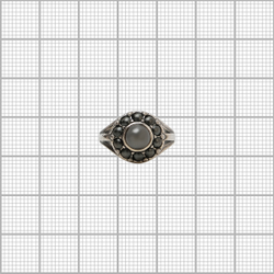 "Бариэри"  кольцо в серебряном покрытии из коллекции "Франциска" от Jenavi