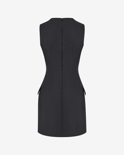Платье мини из костюмной ткани
