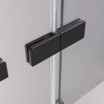 Душевая дверь Veconi Premium Alassio B AL-130-00-B-C4 130 стекло прозрачное осветленное/профиль черный матовый