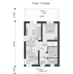 Проект Дома 81,5кв. м К-137