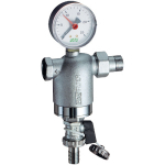 Фильтр 3/4", ВР-НР, 100 мкм, с манометром, Tmax: 95 °С, 25 бар FAR