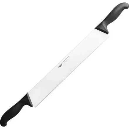 Нож кухонный д/сыра 2ручки сталь,пластик ,L=510/360,B=55мм черный,металлич